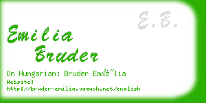 emilia bruder business card